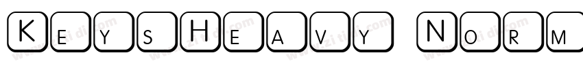 KeysHeavy Normal字体转换